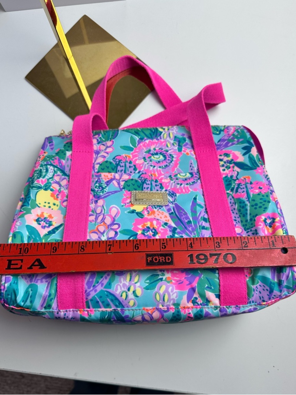 Lilly Pulitzer Cute Insulated Lunch Bag In Me And My Zesty - Picture 13 of 14